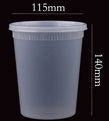 Aanpasbare gladde plastic cosmetische pot transparante