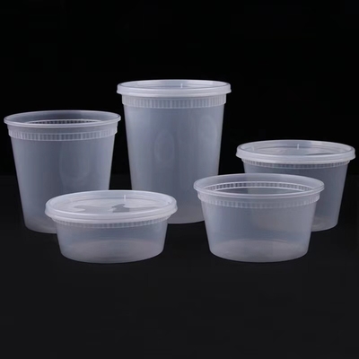 Aanpasbare gladde plastic cosmetische pot transparante