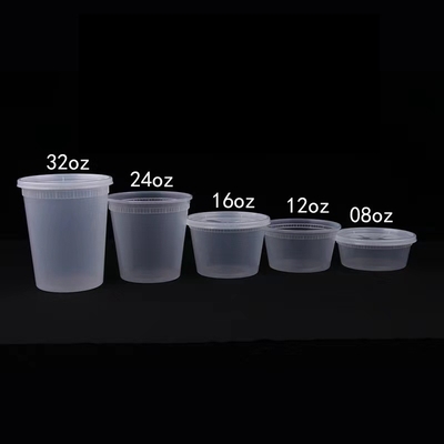 Aanpasbare gladde plastic cosmetische pot transparante