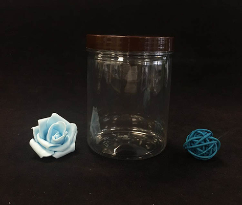 Op maat gemaakte plastic potten met plastic / aluminium deksels voor voedselpoeder