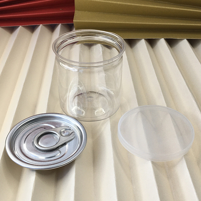 Veelzijdig 500 ml plastic dubbele verzegelde pot perfect voor honing gedroogd fruit en cosmetica PET-fles met aluminium kap