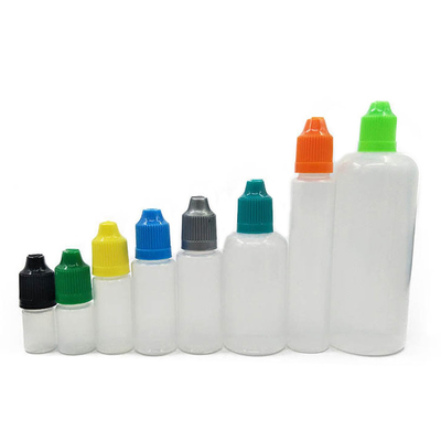 Crystal Clear Glass Dropper Flas met zwarte kleur en op maat gemaakte afdrukken