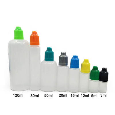 Crystal Clear Glass Dropper Flas met zwarte kleur en op maat gemaakte afdrukken