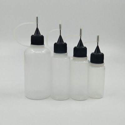 10 ml-120 ml doorzichtige zwarte glazen dropperflessen met schroefdop