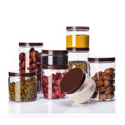 Plastic cosmetische pot met op maat gemaakte print decoratie