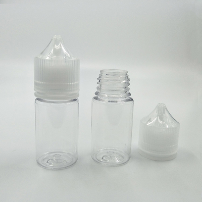 Op maat gemaakte 10-100ml Printing PET E Liquid Flask Round Shell Vials met Childproof Caps