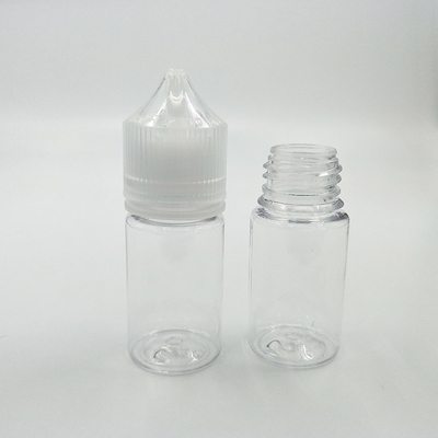 Op maat gemaakte 10-100ml Printing PET E Liquid Flask Round Shell Vials met Childproof Caps