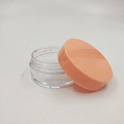Glanzige oppervlakte Plastic Cosmetic Jar 10ml 15ml 30ml 60ml 80ml 100ml 120ml 150ml met Transparent Design
