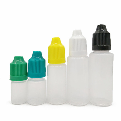 Kinderwaardig nek type E vloeibare fles met aangepast logo en lekproof ontwerp In 10ml 15ml 30ml 60ml 80ml 100ml capaciteit