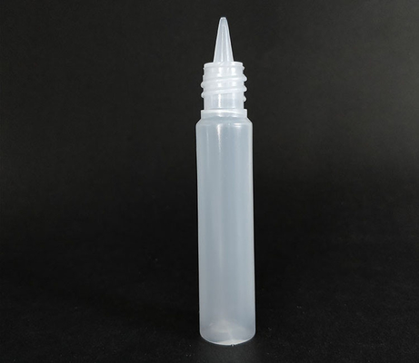 Transparante, op maat gemaakte PET-ronde plastic E-vloeistoffffles