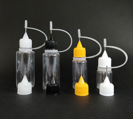 30 ml heldere PET E vloeibare glasflessen met capaciteitslijnen