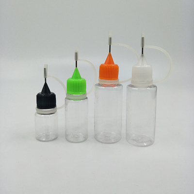 30 ml heldere PET E vloeibare glasflessen met capaciteitslijnen