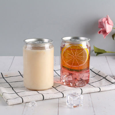 Best verkopende blikjes flessen voor sapzaken Bpa gratis plastic fles met volledig openbare herbruikbare sapflessen Custom logo