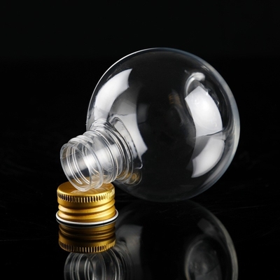 Kristalhelder plastic flessen met een modern vierkant rond ontwerp
