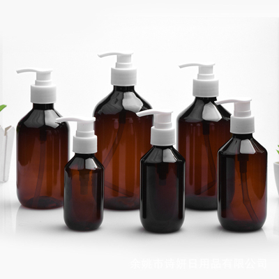 Roze shampoo pomp fles PET voor reizen vriendelijke cosmetica dispenseren
