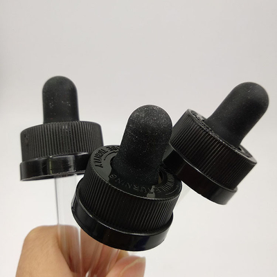 10 ml Kap type Dropper Dispenser Flessen Transparante Zwarte Aanpassen