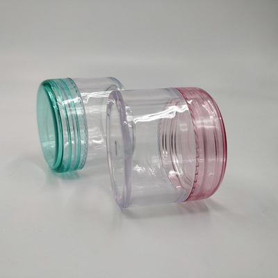 Gepersonaliseerde logo-plastic cosmetische container voor oplossingen voor het afdrukken van etiketten met een glad oppervlak