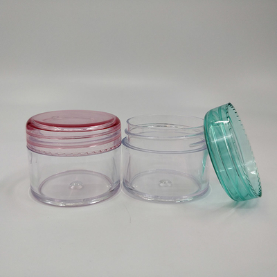 Glanzige oppervlakte cosmetische plastic pot met een capaciteit van 10 ml 15 ml 30 ml 60 ml 80 ml 100 ml 120 ml 150 ml voor cosmeticacollectie