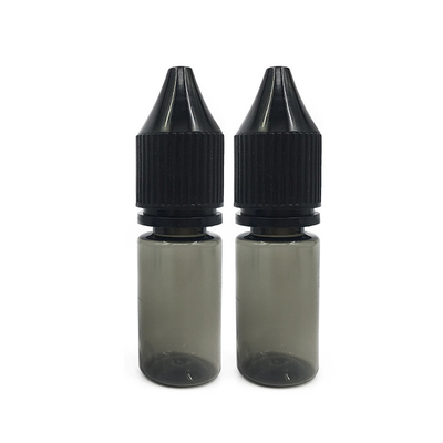 18 mm halsgrootte Ronde E vloeibare fles met transparant materiaal en kinderdichte dop