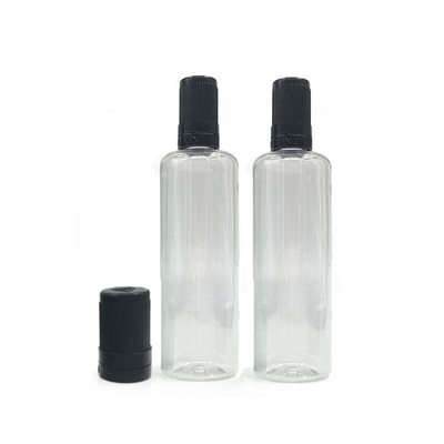 Ronde E vloeibare fles met schermdruk professionele duurzame vape juice verpakking