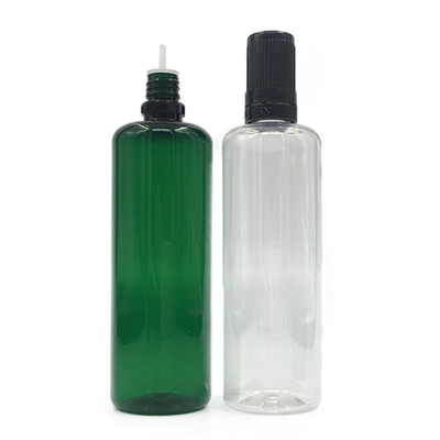 Ronde E vloeibare fles met schermdruk professionele duurzame vape juice verpakking