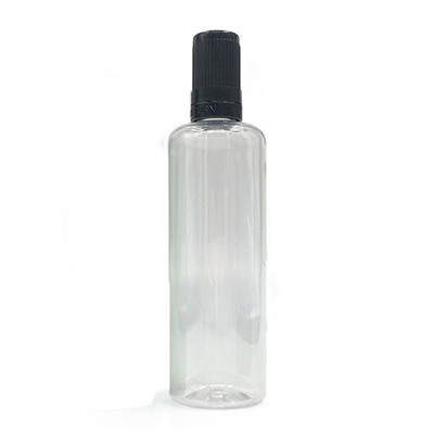 Ronde E vloeibare fles met schermdruk professionele duurzame vape juice verpakking