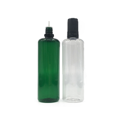 Ronde E vloeibare fles met schermdruk professionele duurzame vape juice verpakking