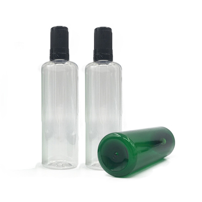 Ronde E vloeibare fles met schermdruk professionele duurzame vape juice verpakking