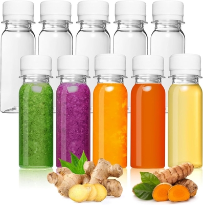 Nieuw ontwerp Plastic flessen 250ml 350ml 500ml Fruitsap PET flessen met deksel wegwerp plastic flessen voor sap in voorraad