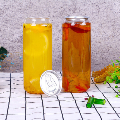 Moderne plastic frisdrank flessen met een eigen label capaciteit 120ml 250ml 350ml 500ml 1000ml