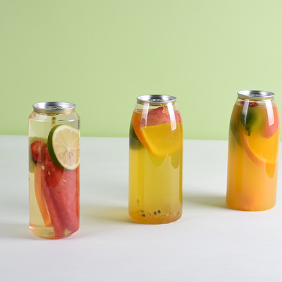 Moderne plastic frisdrank flessen met een eigen label capaciteit 120ml 250ml 350ml 500ml 1000ml