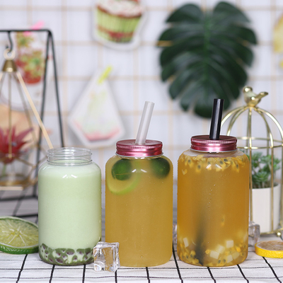 Middelgrote melk thee flessen lekbestendig vierkant rond ontwerp voor een gemakkelijke hantering