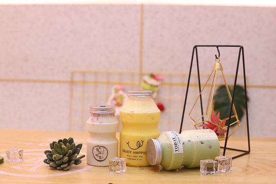 Duidelijke bubbel thee potten 0,5 kg capaciteit voor commerciële doeleinden