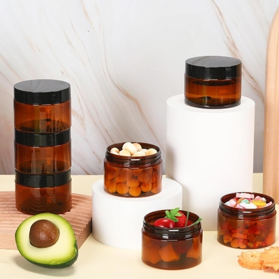 Gepersonaliseerd logo Plastic Beauty Jar voor gepersonaliseerde beauty verpakkingen en branding behoeften