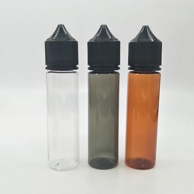 60 ml doorzichtige E-vloeistofffles Ronde vorm voor vape juice verpakking