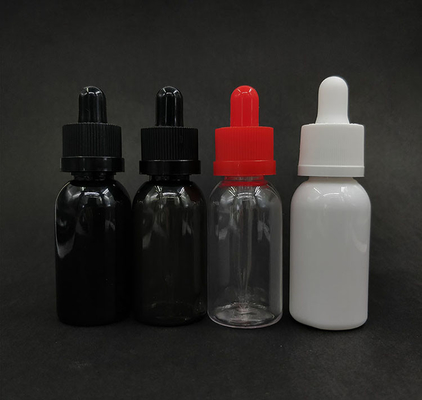 Vloeistofdruppelflessen van glas en kunststof met een lekvrije schroefkap voor nauwkeurige vloeistofdispensatie