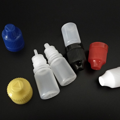 Transparante zwarte op maat gemaakte glazen plastic dropperflessen met glad oppervlak en op maat