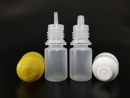 Transparante zwarte op maat gemaakte glazen plastic dropperflessen met glad oppervlak en op maat
