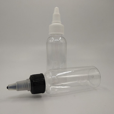 Druppelflessen PET-plastic doorzichtige klemfles met schroefdeksel