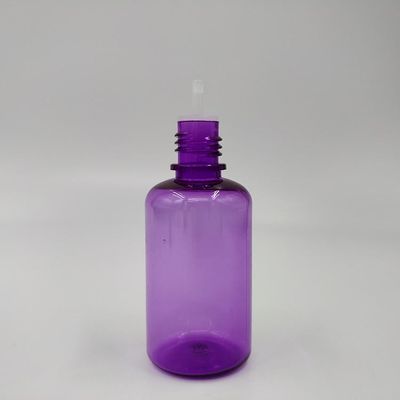 18mm nekgrootte kindveilige E-vloeistofffles met ronde vorm en schermdruk oppervlakte handhaving