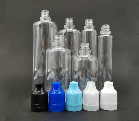10ml 15ml 30ml 60ml 80ml 100ml capaciteit E vloeibare fles met aangepast logo en aangepaste afdrukkleur