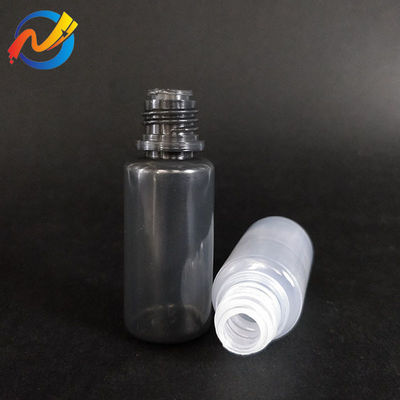 Transparante PET-ronde E-vloeibare fles voor een consistente dampprestatie