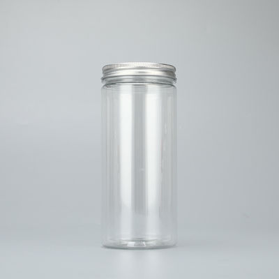 Aanpassingslogo Plastic Jar Containers en Aluminium Deksel voor Duurzame Containers