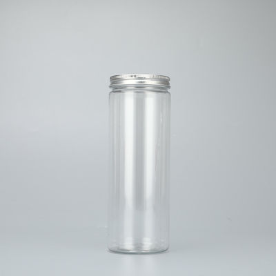 Aanpassingslogo Plastic Jar Containers en Aluminium Deksel voor Duurzame Containers