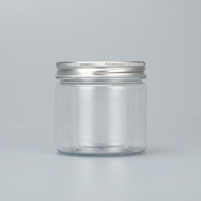 Aanpassingslogo Plastic Jar Containers en Aluminium Deksel voor Duurzame Containers