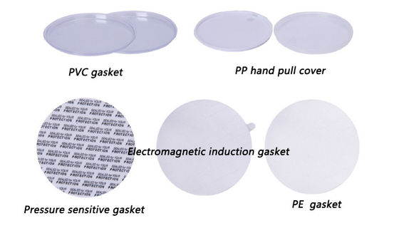 Gratis monster plastic crème pot brede mond pot plastic witte potten met deksels op voorraad