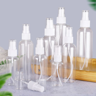 Transparante PET-sprayfles met glad oppervlak Professionele verpakkingsoplossing