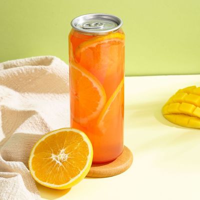 Popular Design Reusable Can for Fruit Juice clear Plastic Juice Cans Juice in Pet Can with Factory