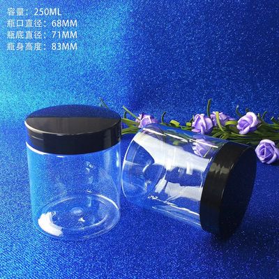 Transparante plastic cosmetische pot Capaciteit 10ml 15ml 30ml 60ml 80ml 100ml 120ml 150ml Lichtgewicht