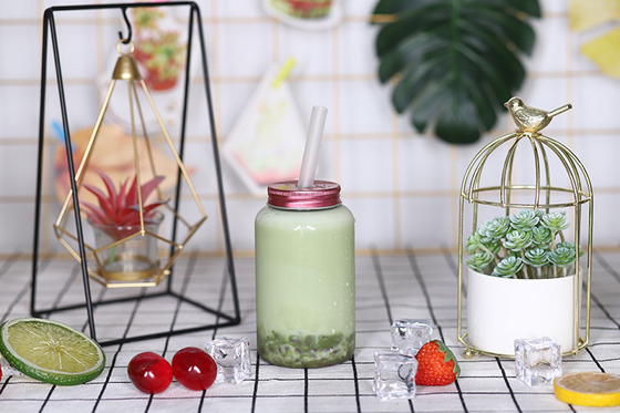 Water en handvat Ja, inbegrepen in flessen met melk thee Plastic